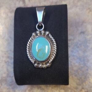 Turquoise Sterling Silver Pendant